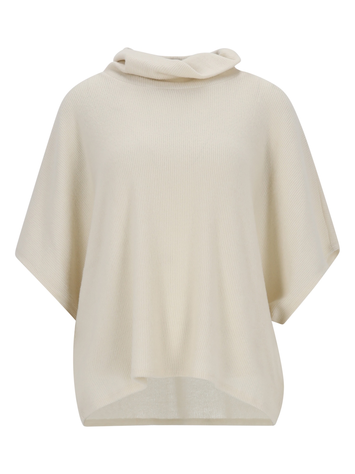 Apricot Ro Neck Soft Rib Cape femae