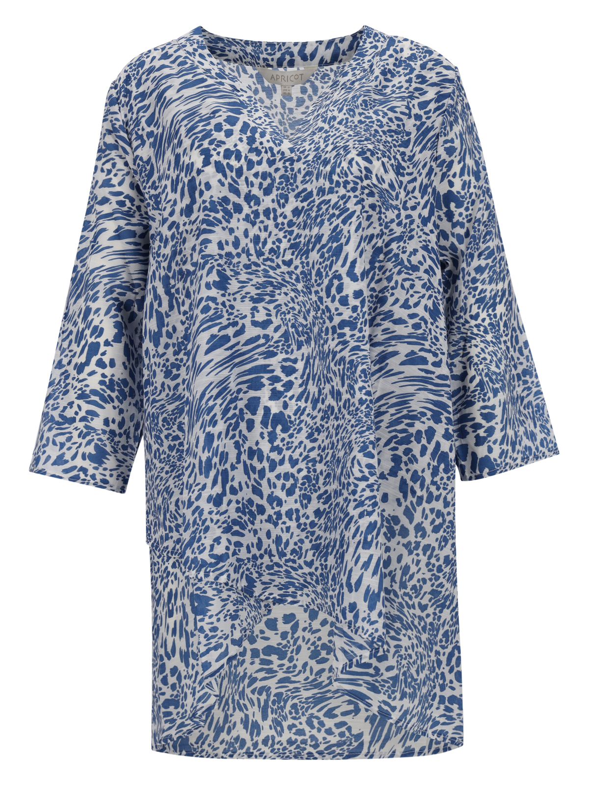 Apricot Abstract Animal Print Slub female