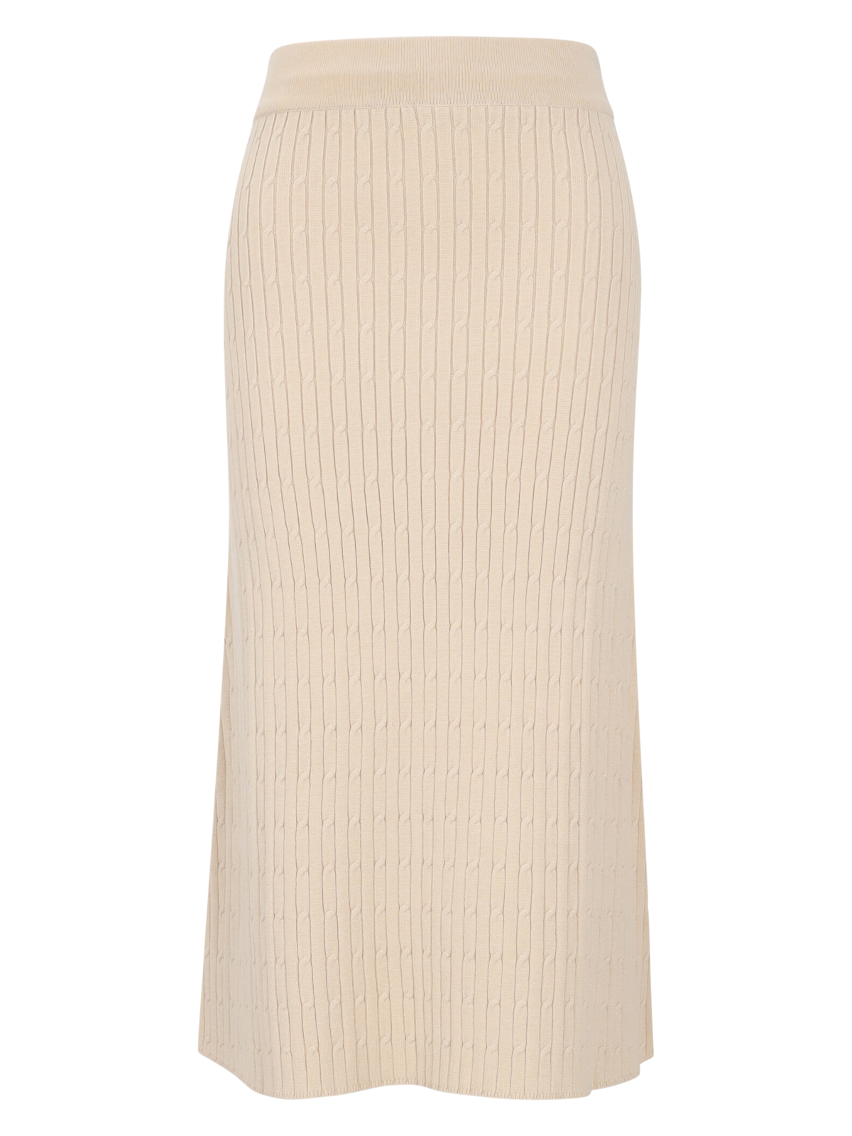 Apricot Fine Gauge Cable Knit Midi female