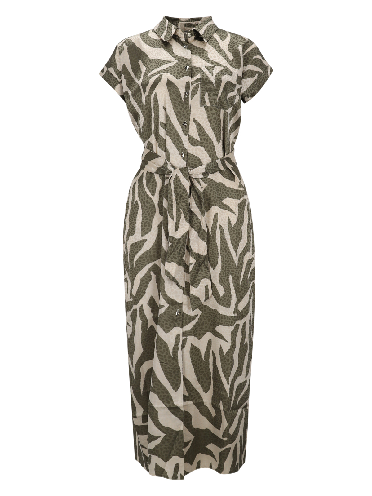 Apricot Texture Zebra Print Tie Dre female