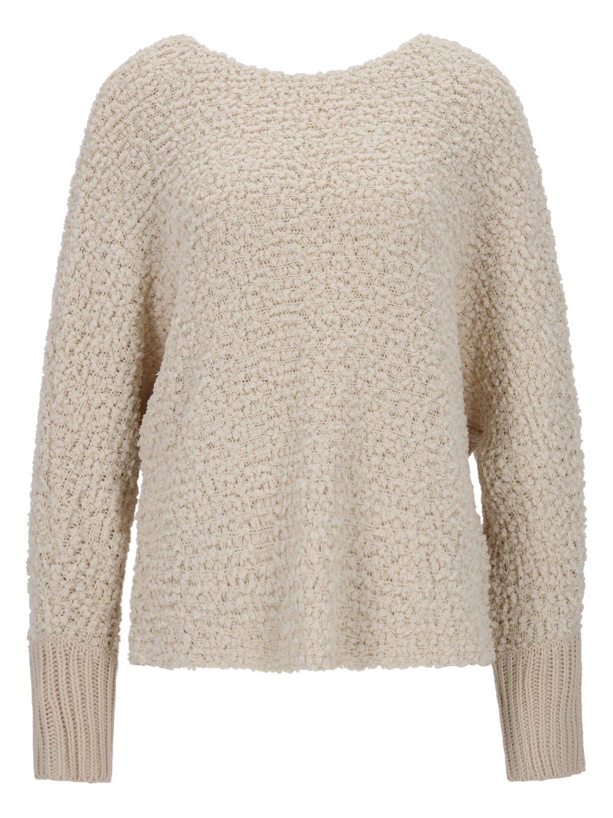 Apricot V Neck Popcorn Batwing Jump female