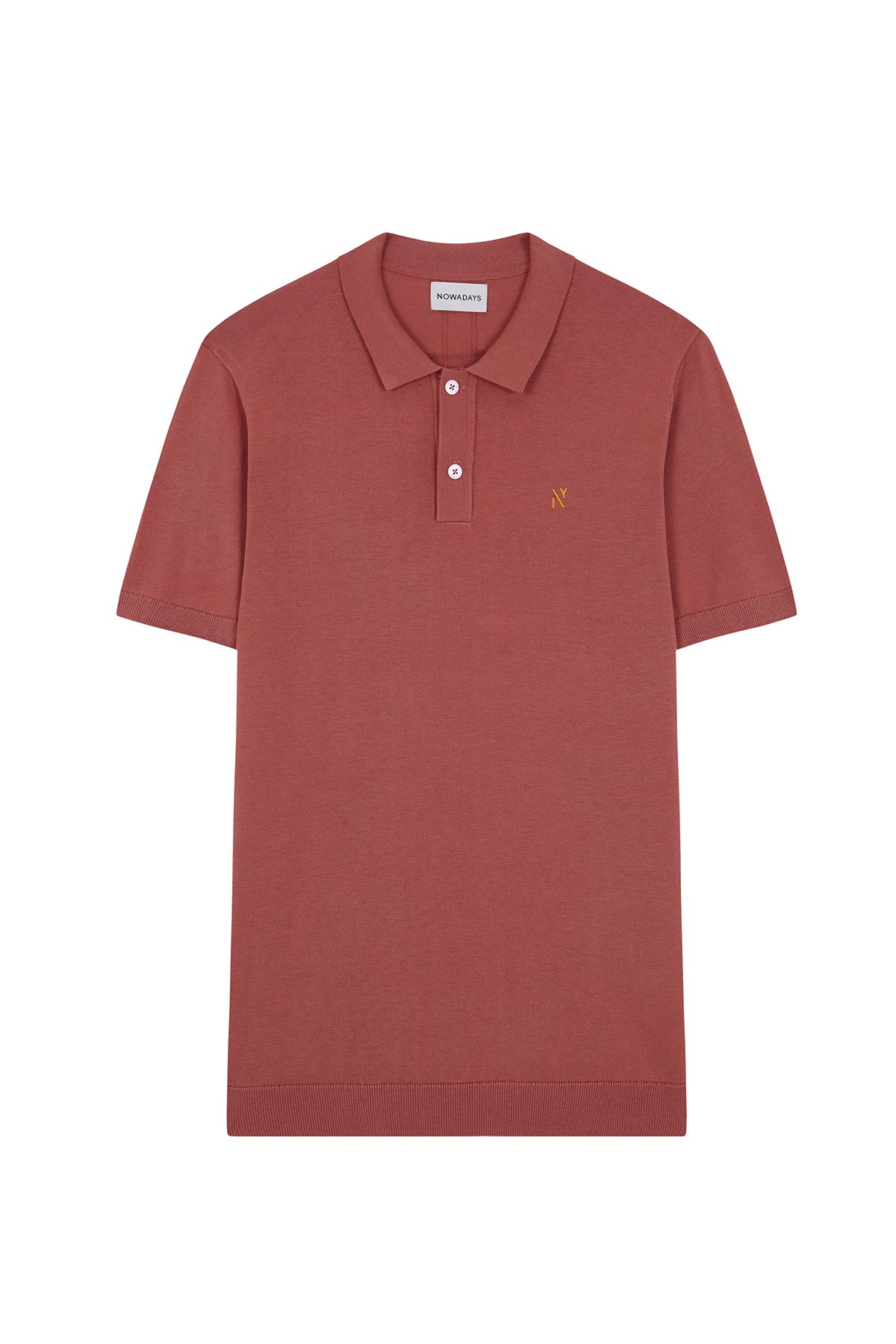 Knitted silk polo 1/2 sl. male