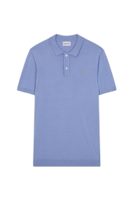 knitted silk polo 1/2 sl.