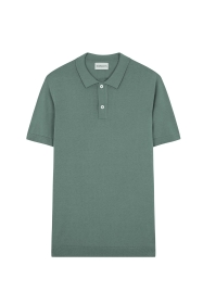 knitted silk polo 1/2 sl.