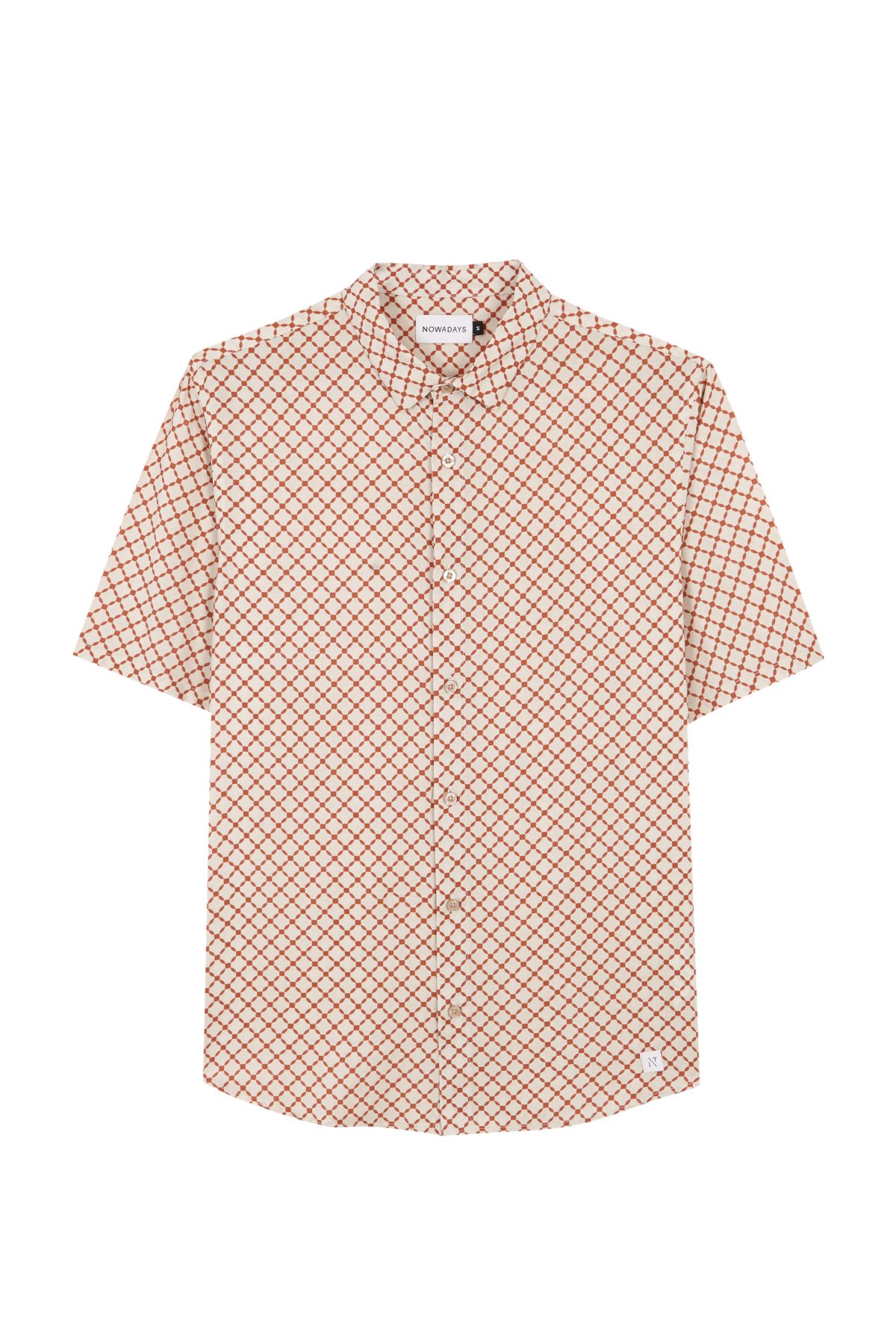 The tile short sleeve Shirt male