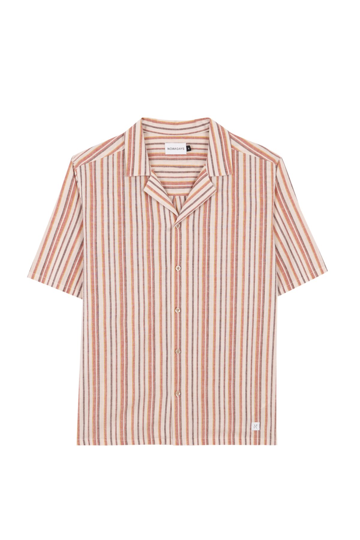 The striped short sleeve Shirt male