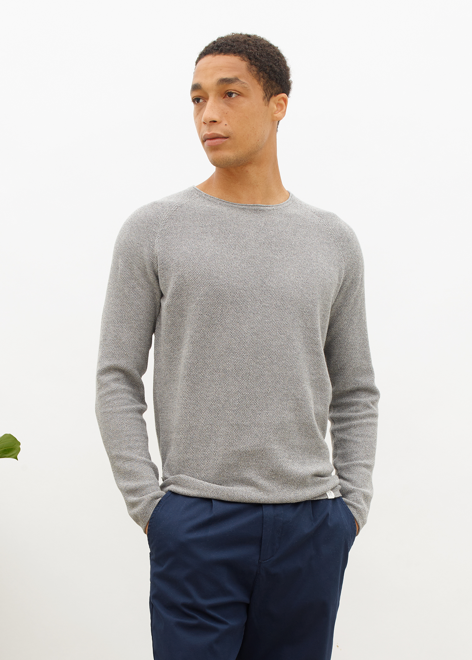 Honeycomb crew neck male