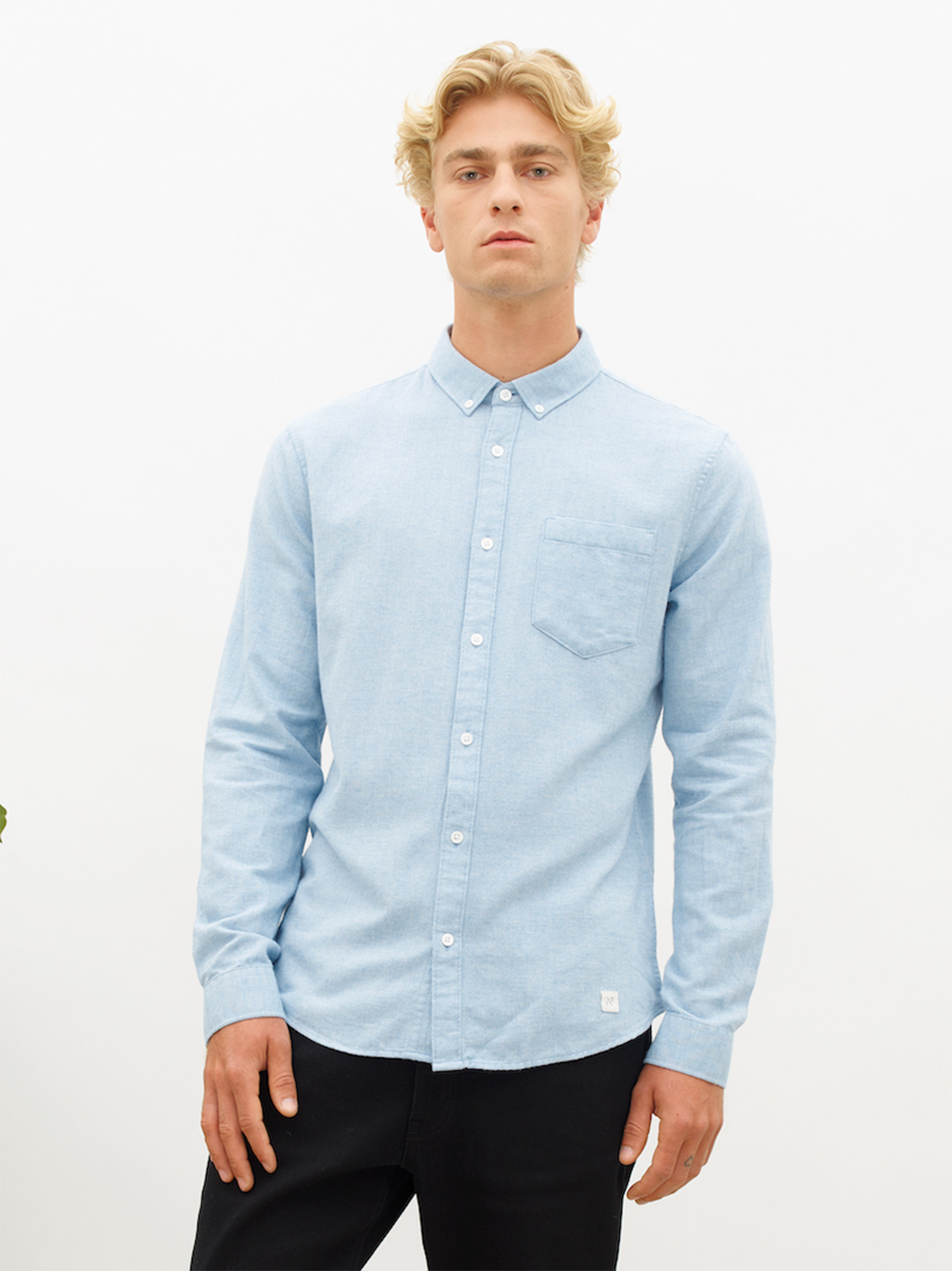 XL soft brushed shirt male