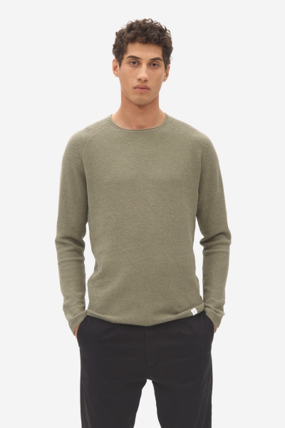 honeycomb crew neck