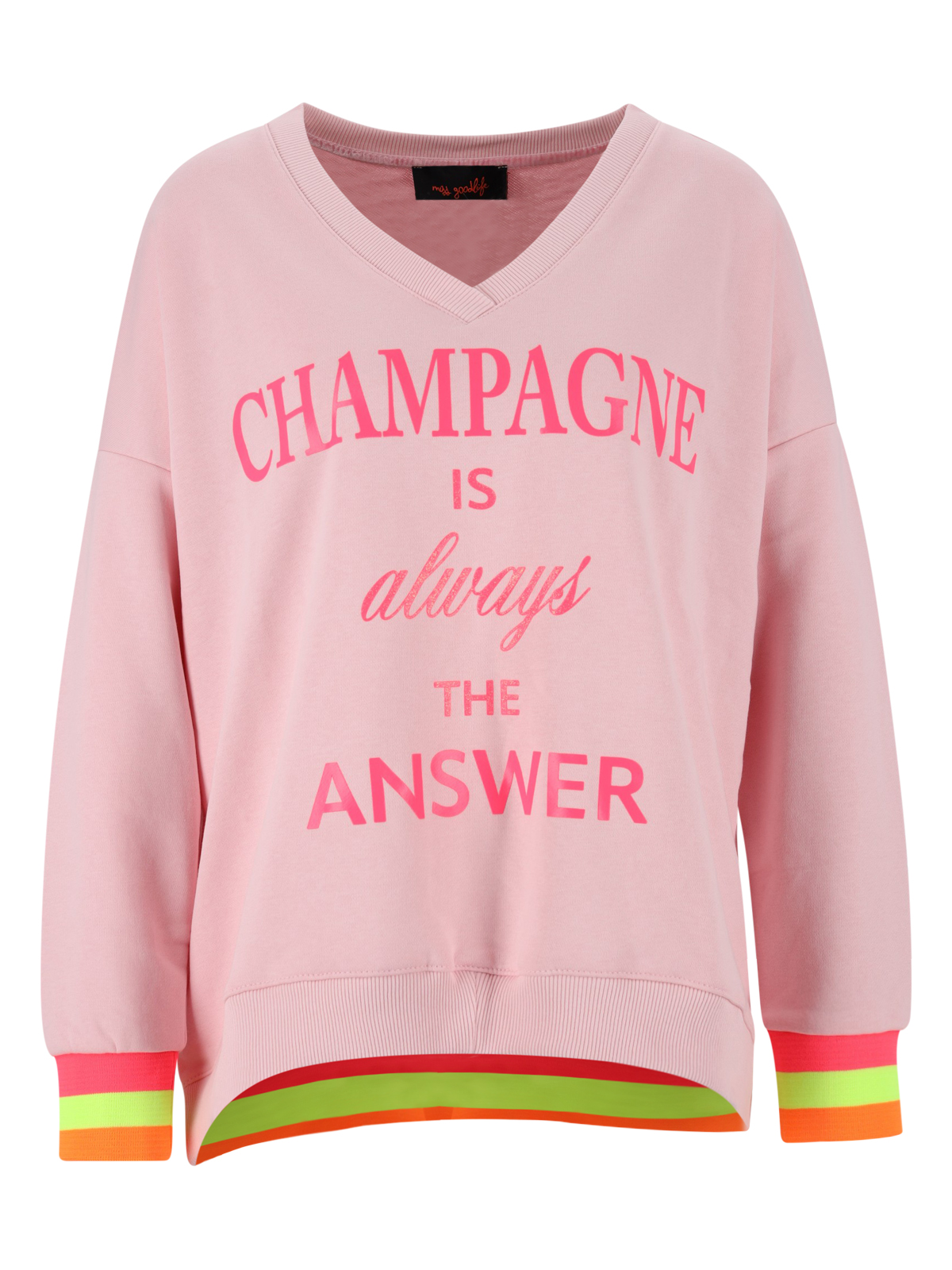 V-Neck Champagne is always the female