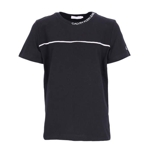 LOGO PIPING FITTED T-SHIRT