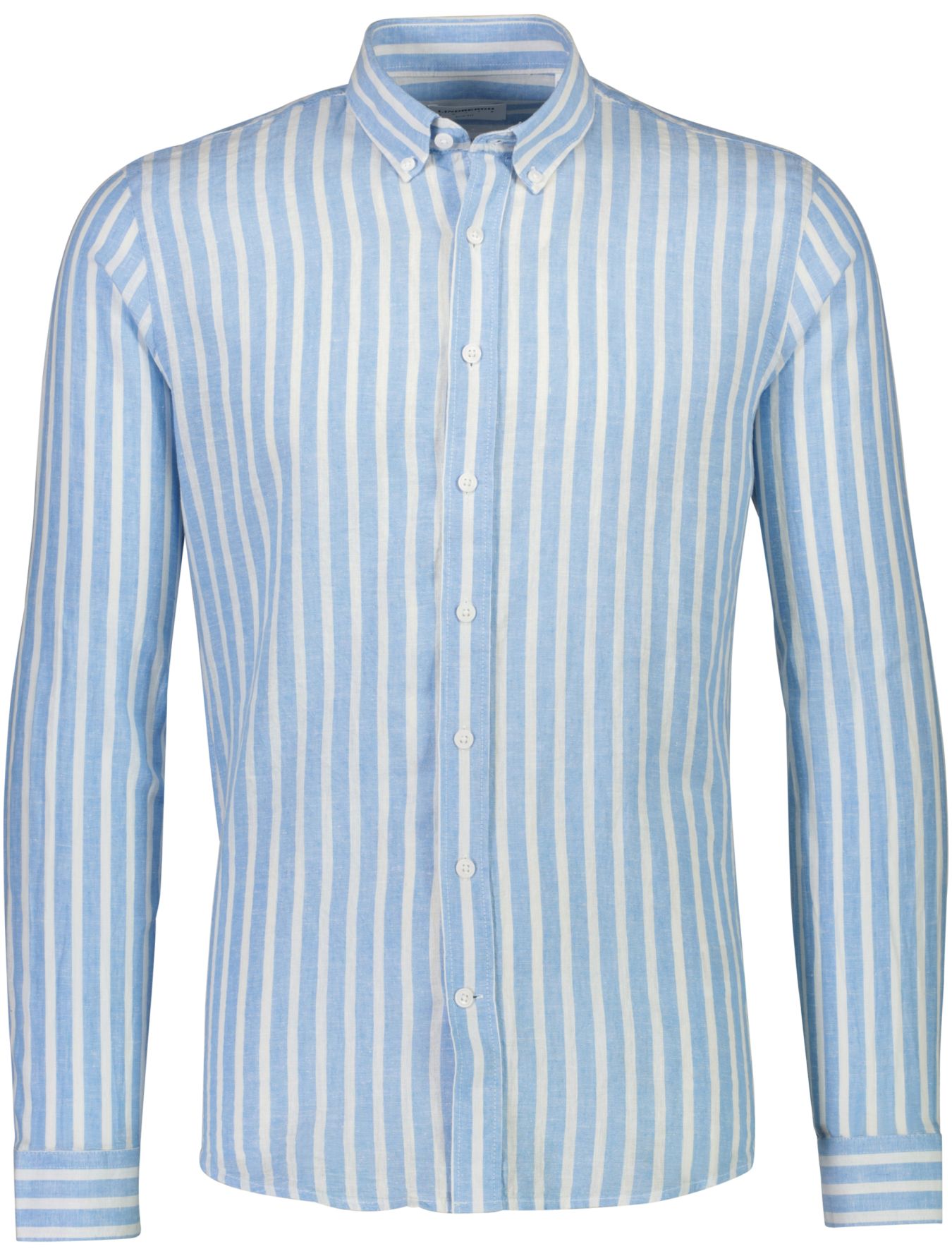 Striped cotton/linen shirt L/S male