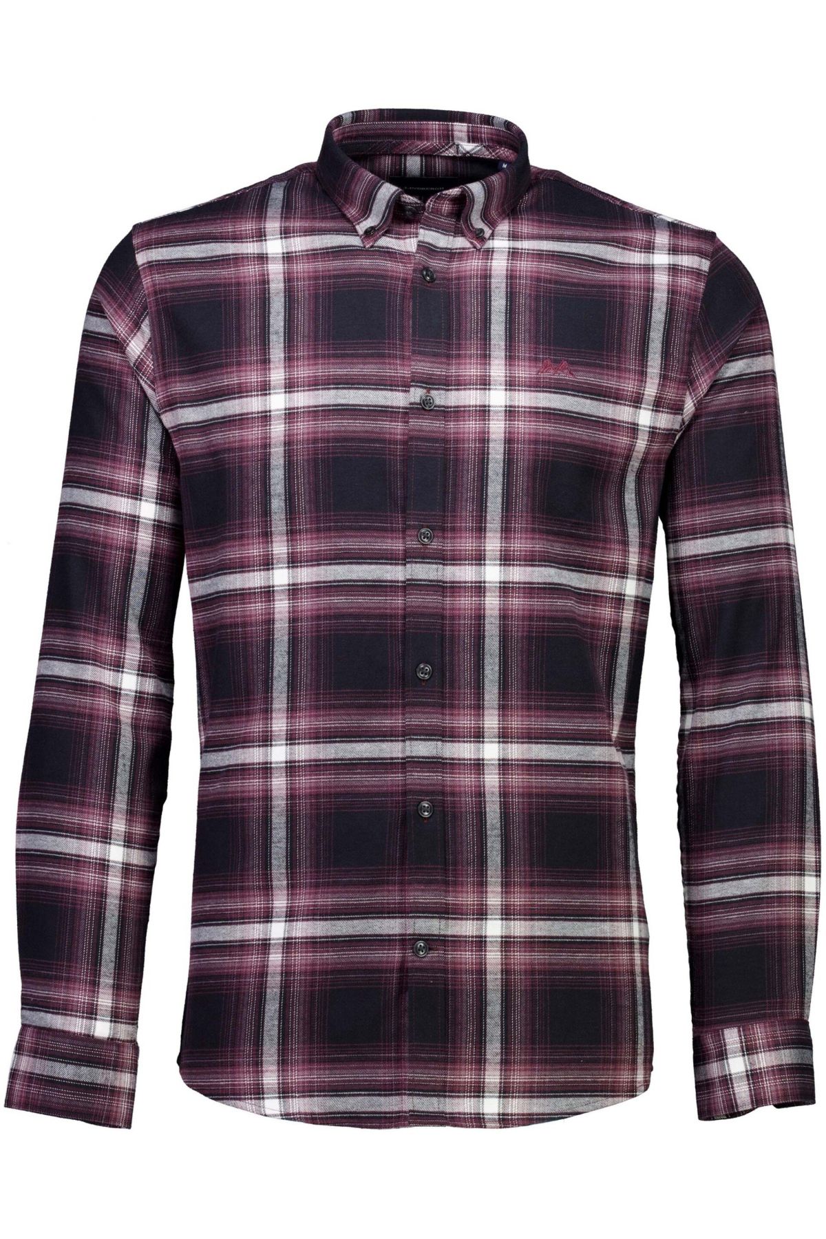 Brushed checked shirt L/S male