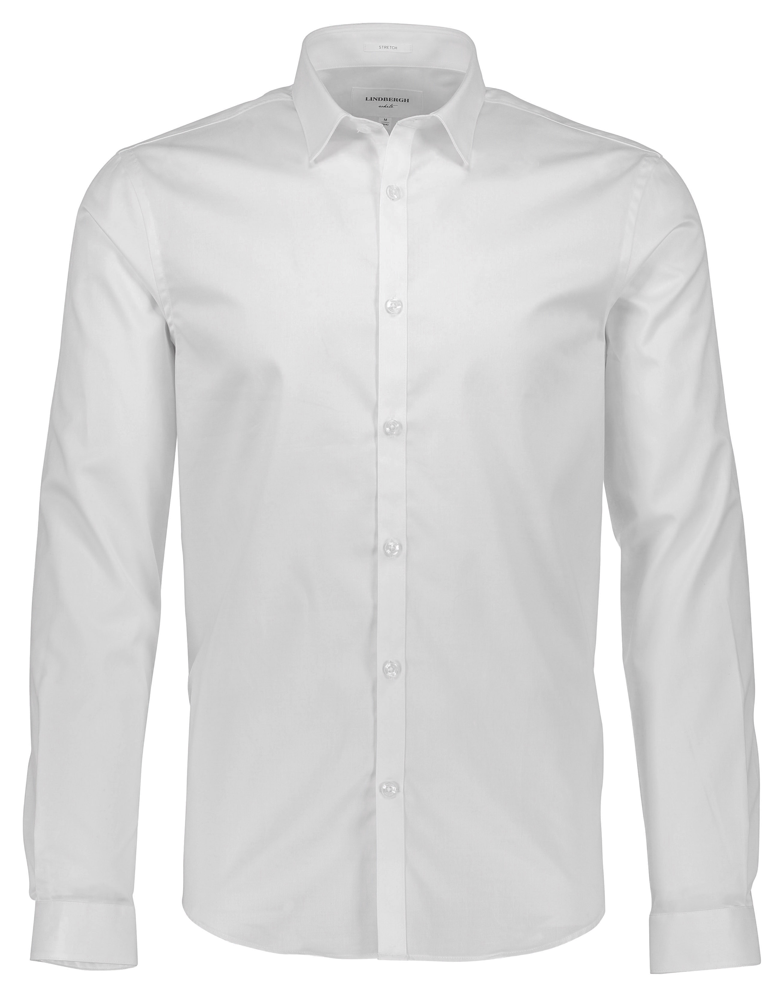 Plain twill stretch shirt L/S male