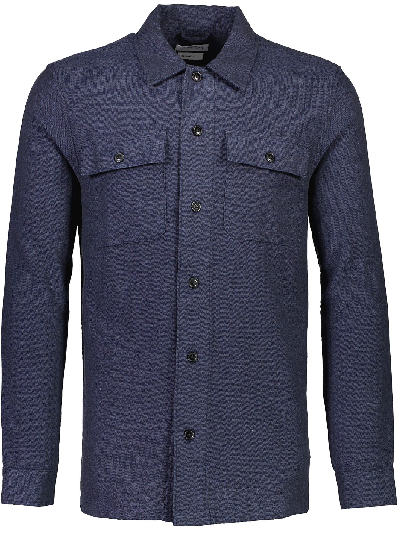 Cotton linen overshirt L/S male