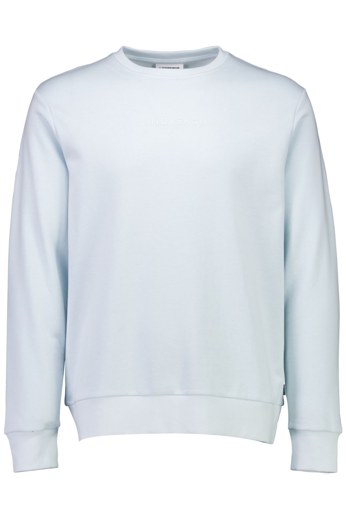 Logo chest print o-neck sweat male