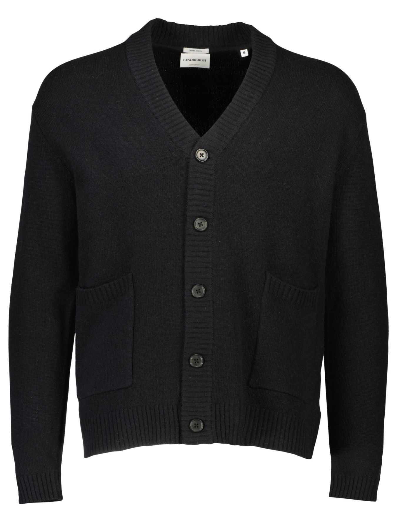 XXL Lambswool button cardigan male