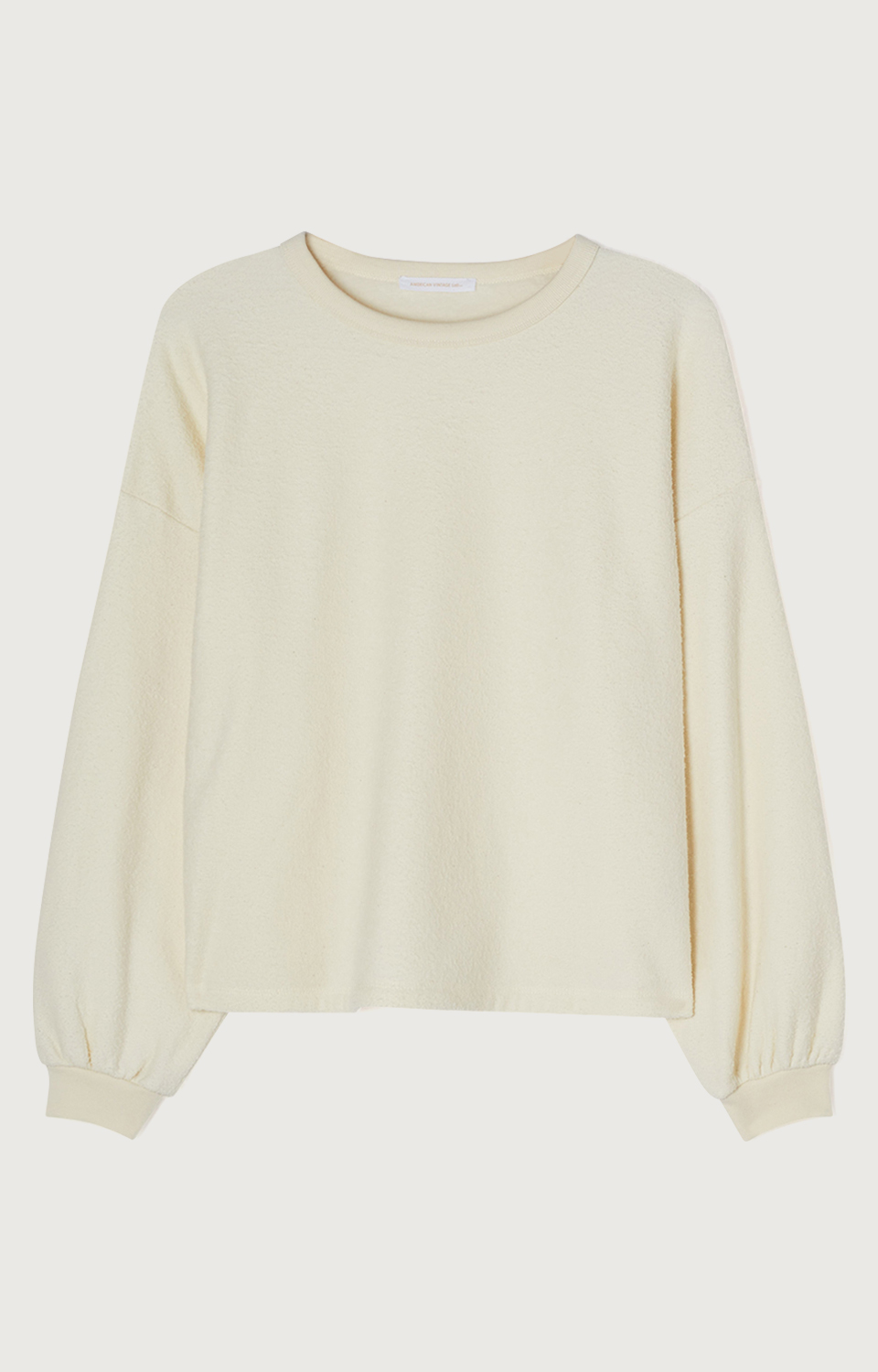 SWEAT DROIT ML COL ROND female