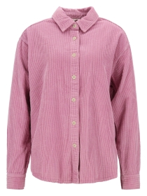 CHEMISE LONGUE AMPLE ML COL BOUTONN