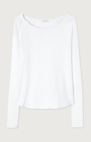 T-SHIRT DROIT ML COL BATRAU US
