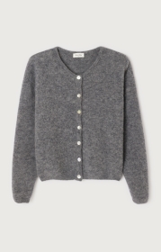 GILET COURT ML COL ROND