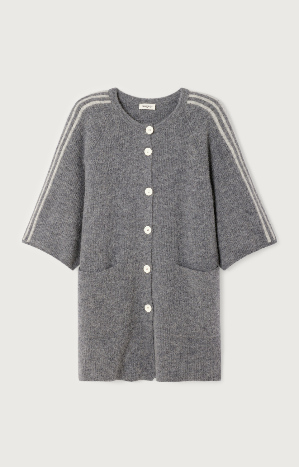 GILET MI LONG MANCHES 3/4 COL ROND female