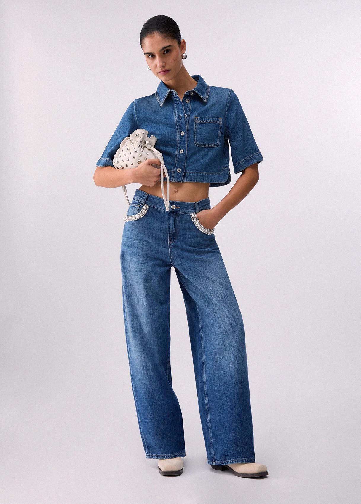 ECS PANT. FLARE PEARL H.W. female