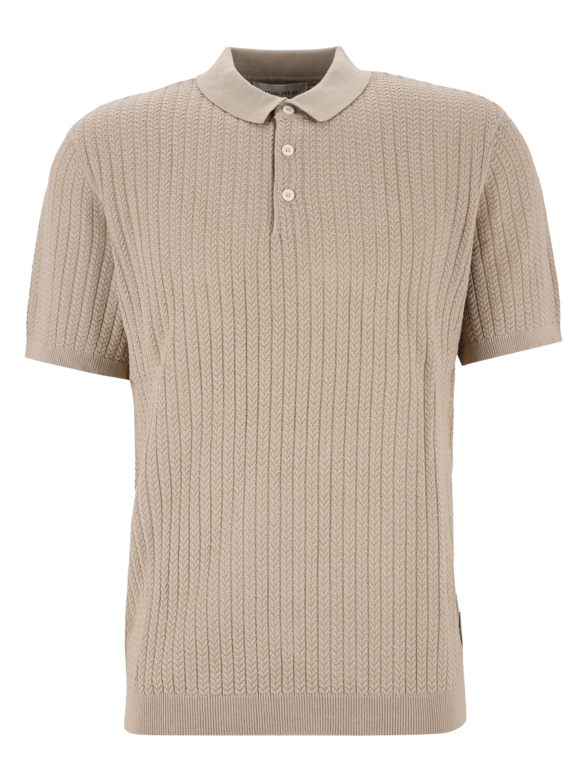 CFKARL structured knit polo male