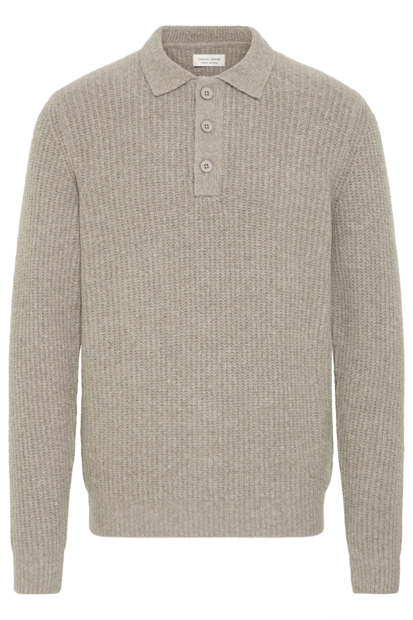 CFGAHN 1X1 RIB POLO KNIT male