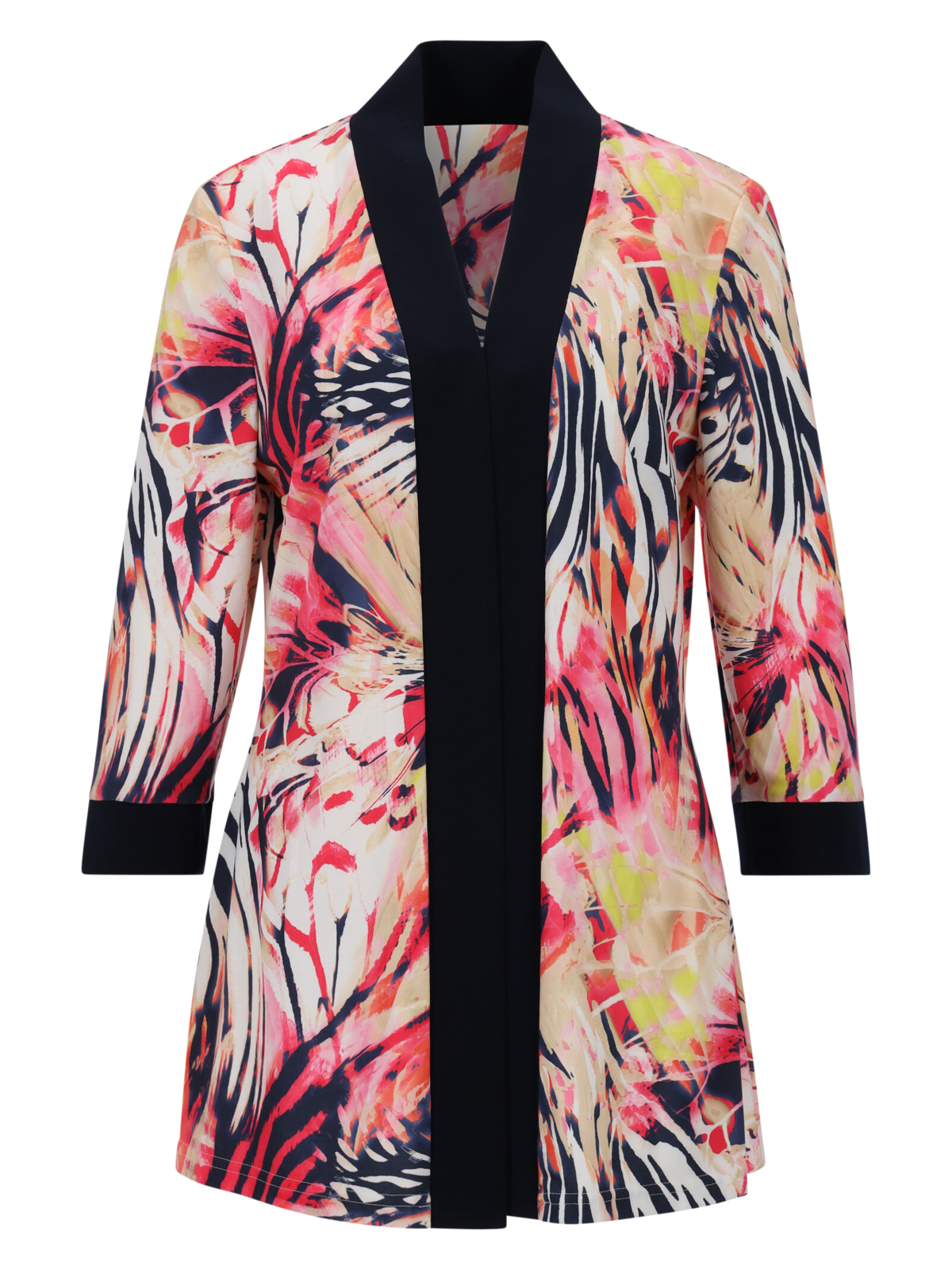 Blazer Blusenjacken Elegant Blusenjacke, Gemustert, Elegant