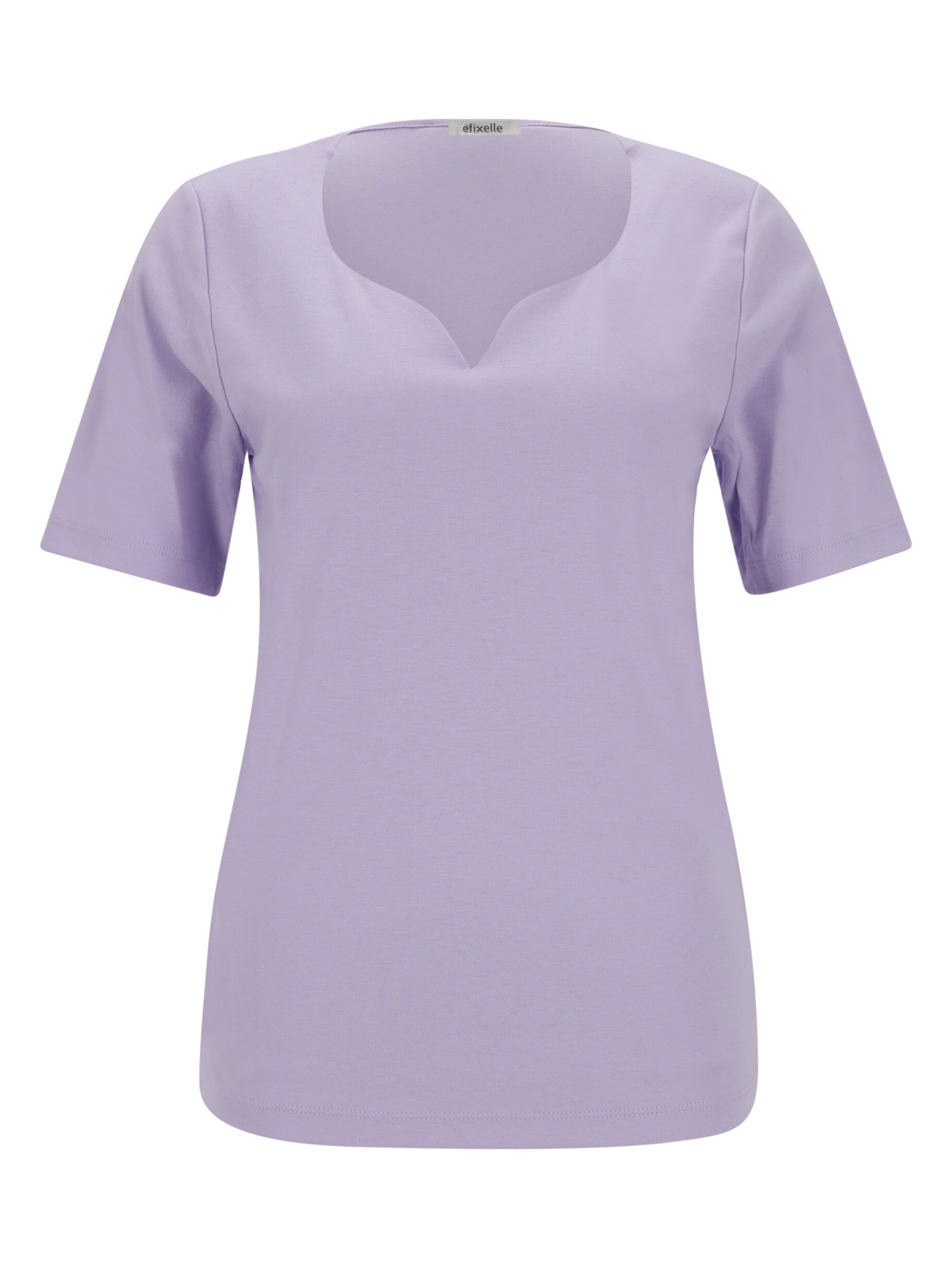 Shirt Herz-Ausschnitt Interlock female