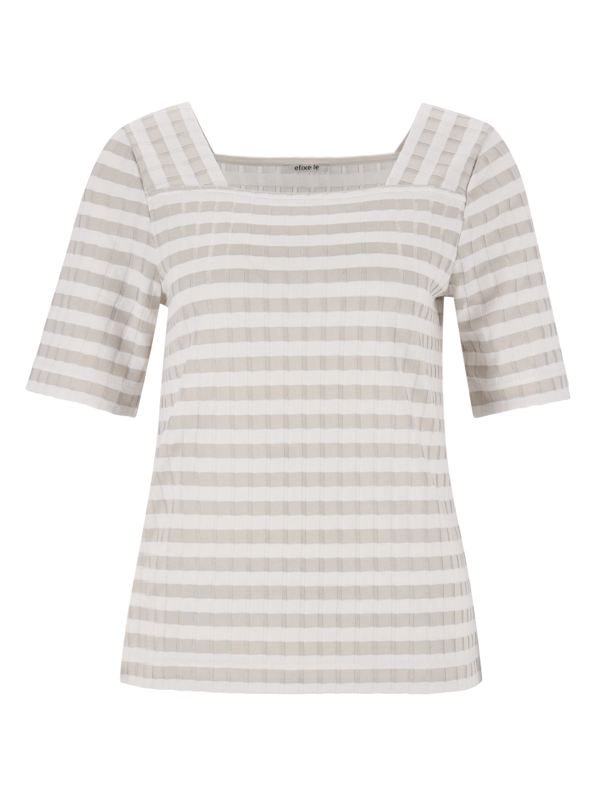 Carree-Shirt 1/2 Arm breite Rippe female