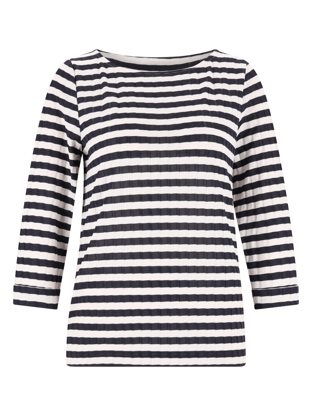 U-Boot-Shirt 3/4 Arm breite Rippe female
