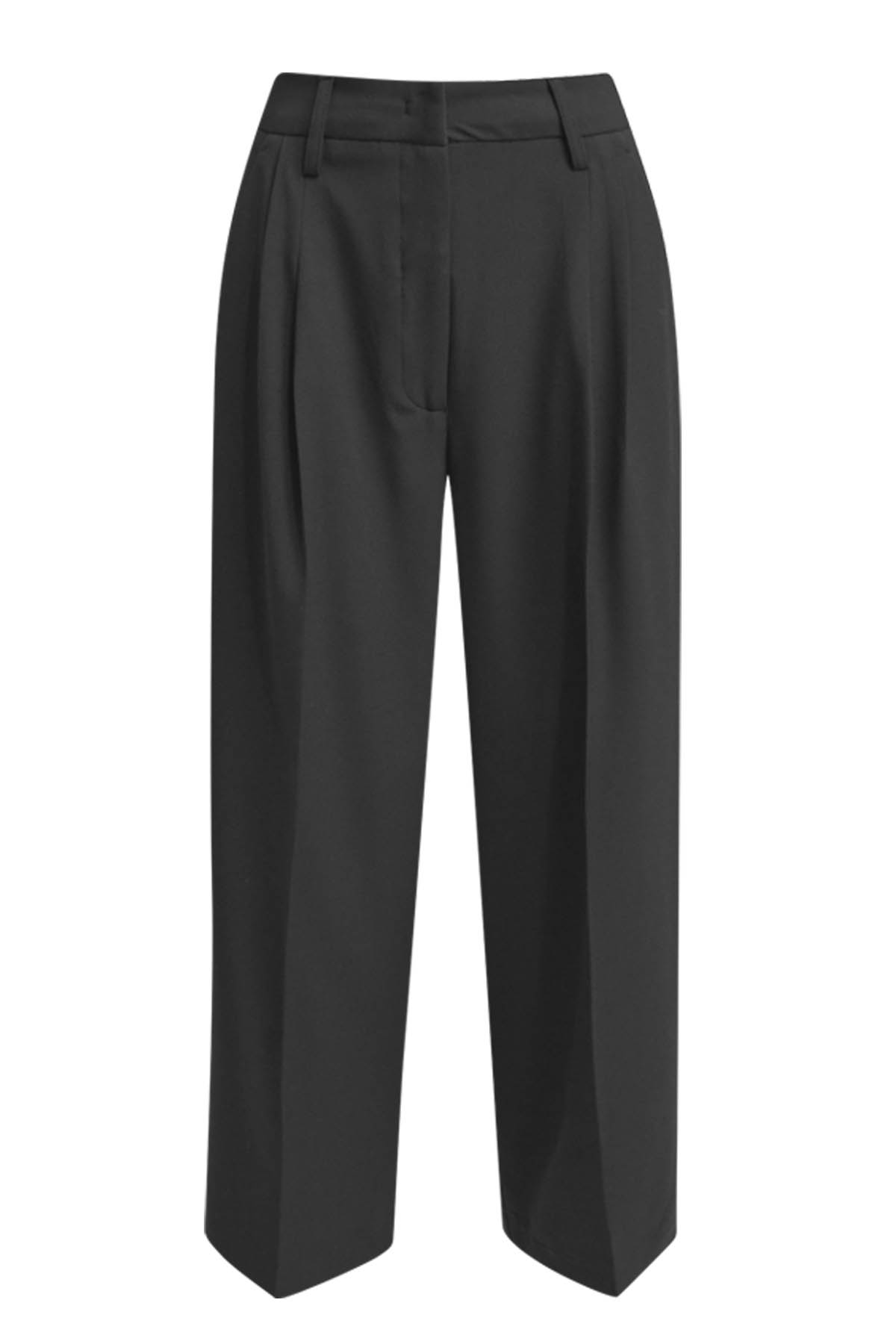 STRAIGHT CROPPED PANTS female