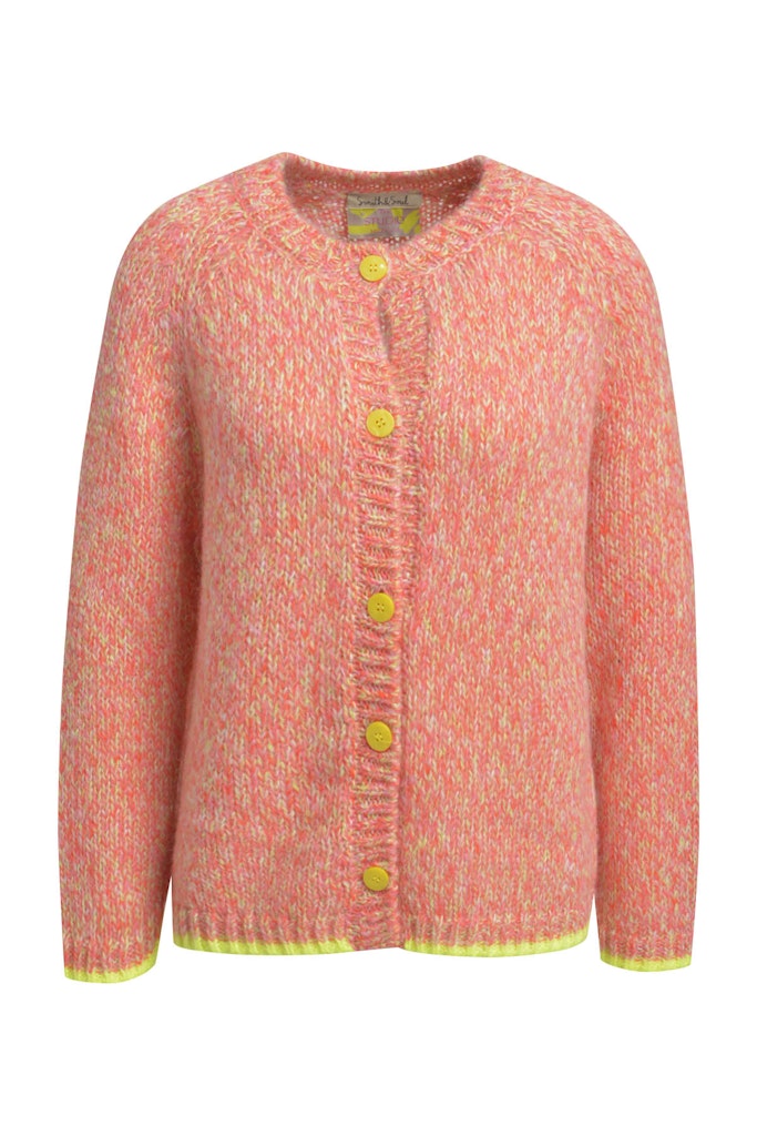 NEON EFFECT YARN CARDIGAN female