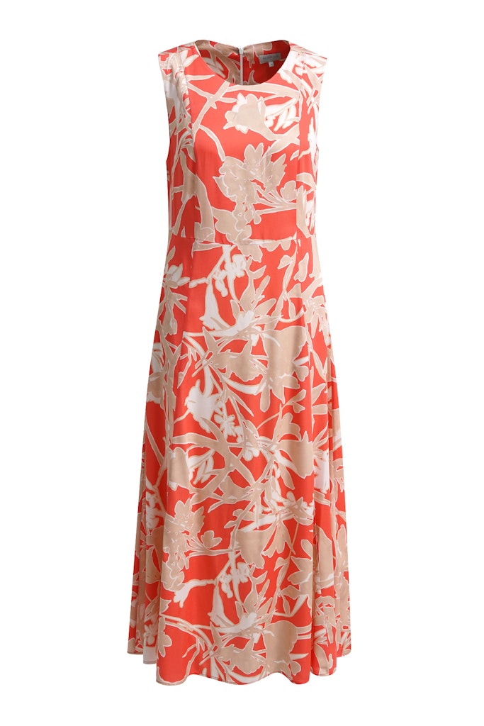 SLEEVELESS ROUNDNECK MIDIDRESS female