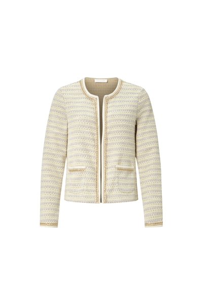 Sweat jacket with pockets and tapes