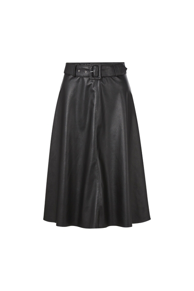 Skirt fake leather