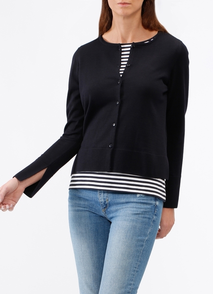 STRICKJACKE KNOPF 1/1 ARM