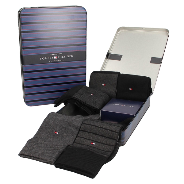 TH MEN SOCK 5P BIRDEYE TIN GIFTBOX