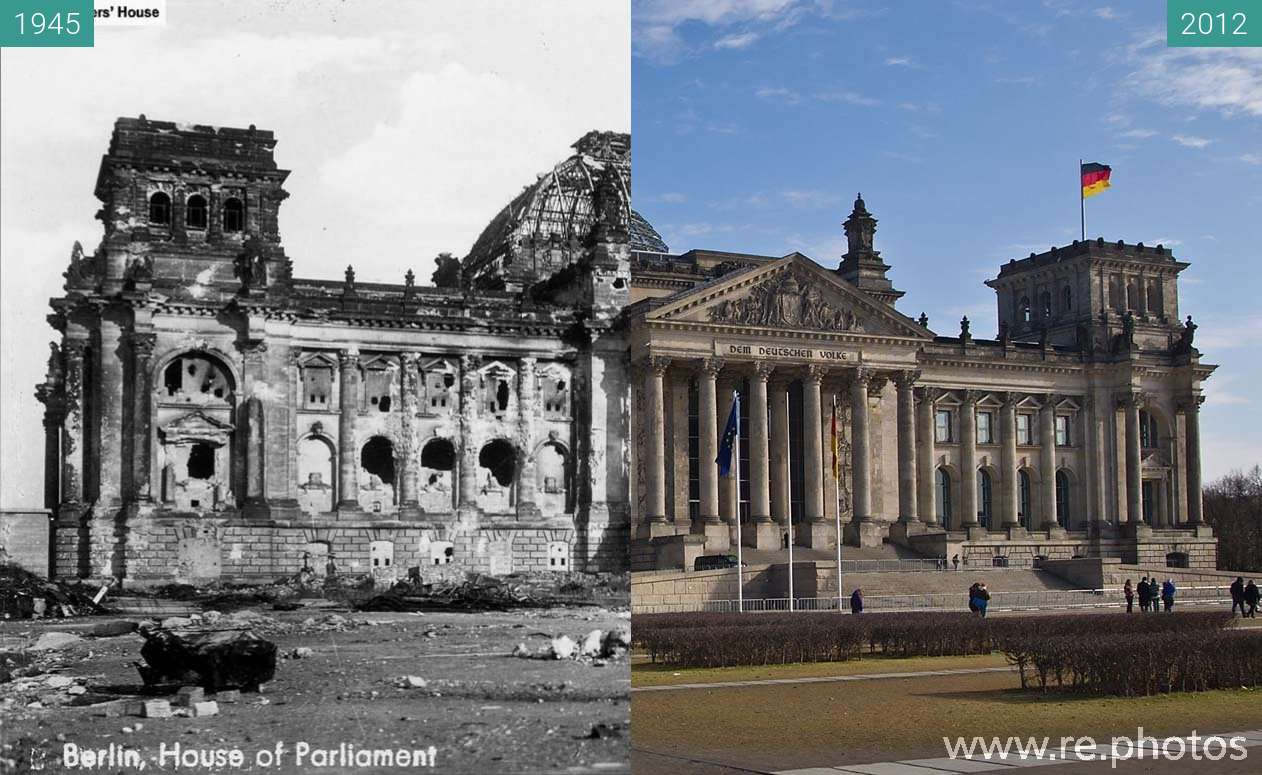 Re photos Berlin Reichstag 1945 2012