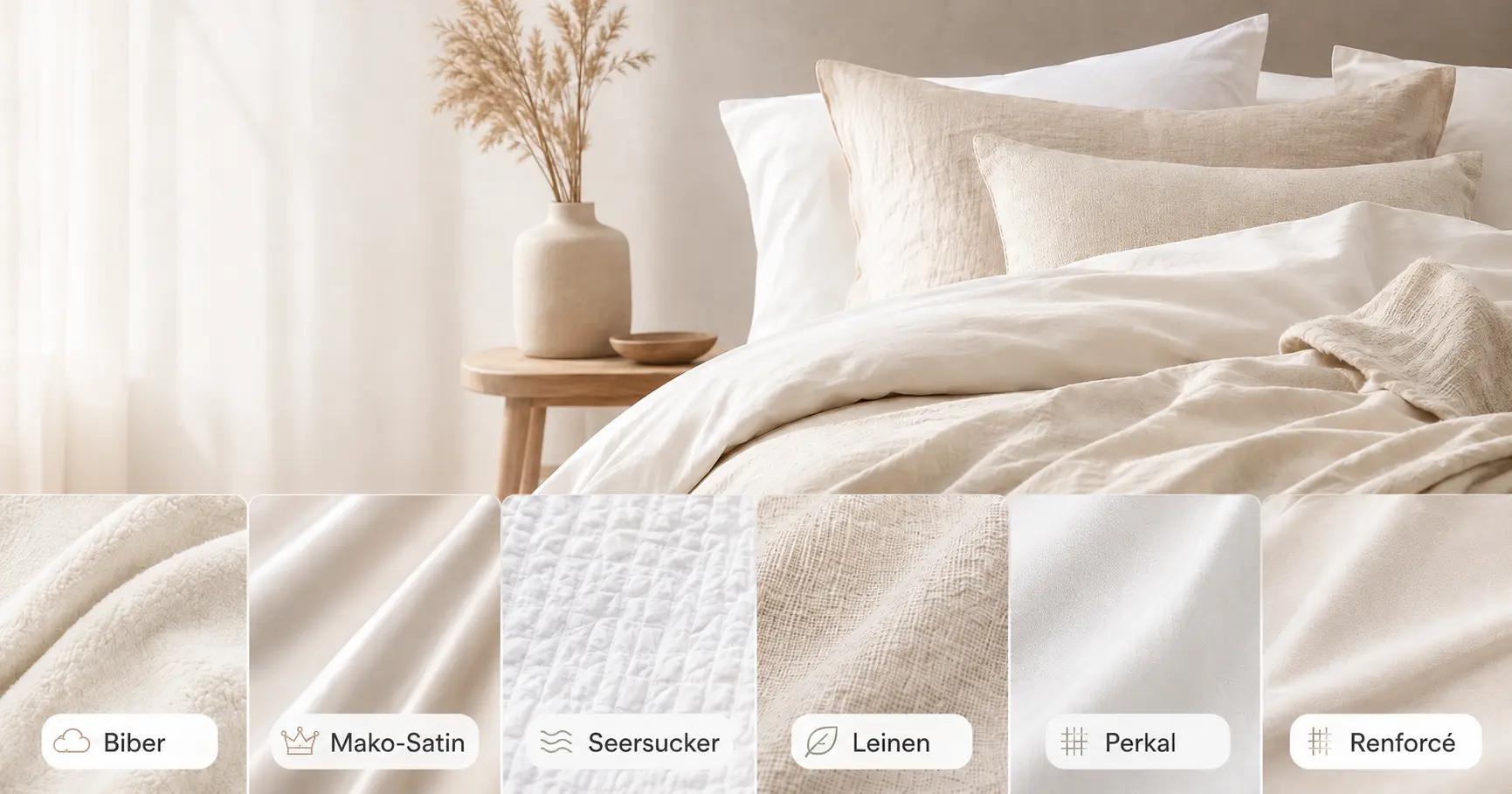 Welche Bettwäsche ist die beste? Materialien im Vergleich