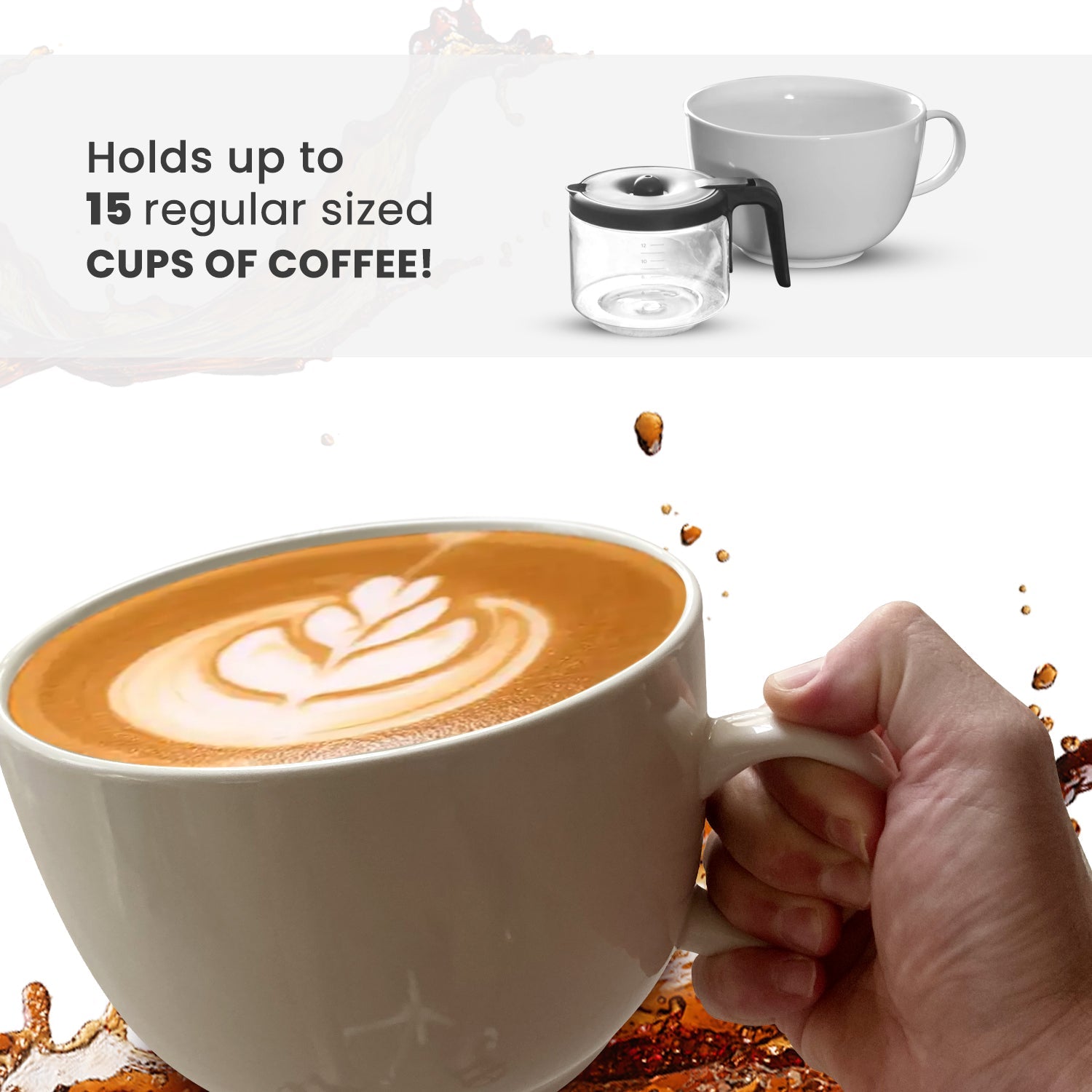 Giant Coffee Cup - 2 litres