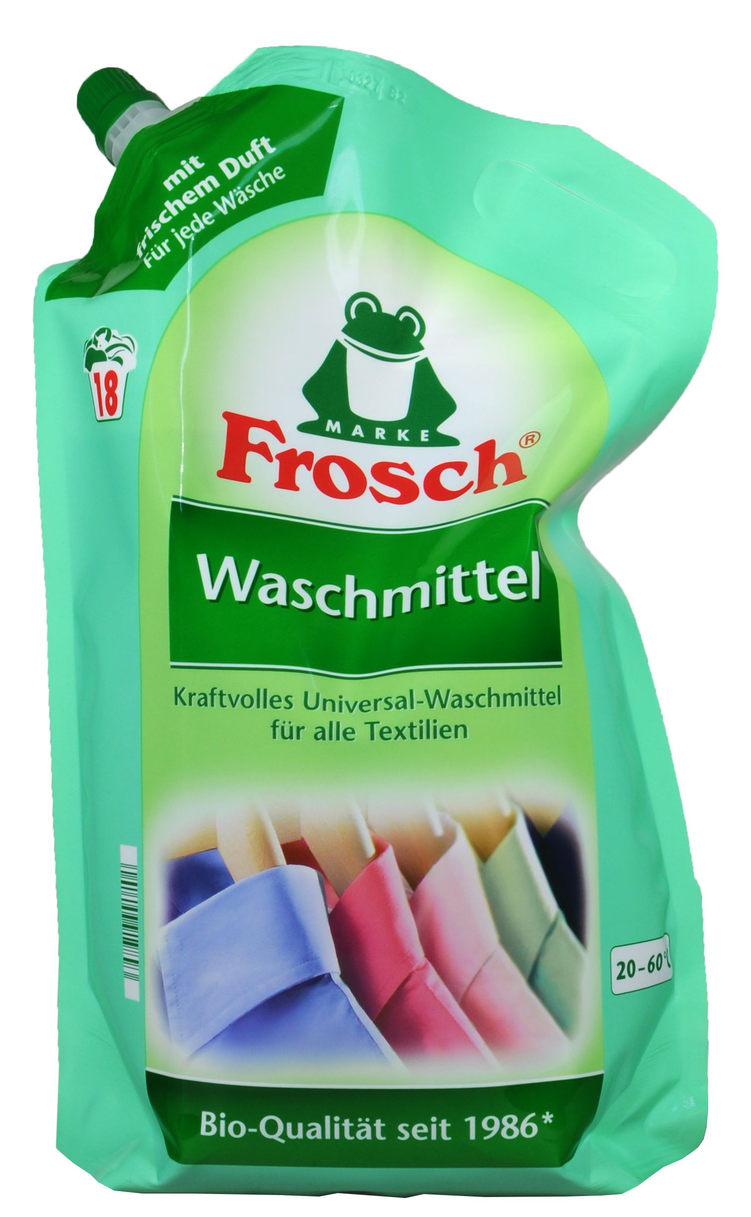 Frosch Waschmittel Flüssig 1,8 l auf grosshandel.eu