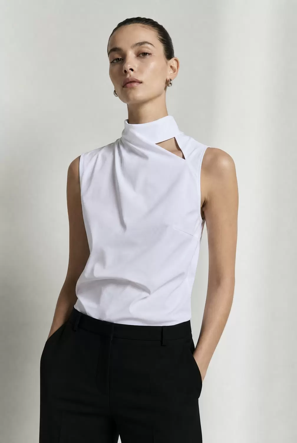 Naomi strech technical jersey top