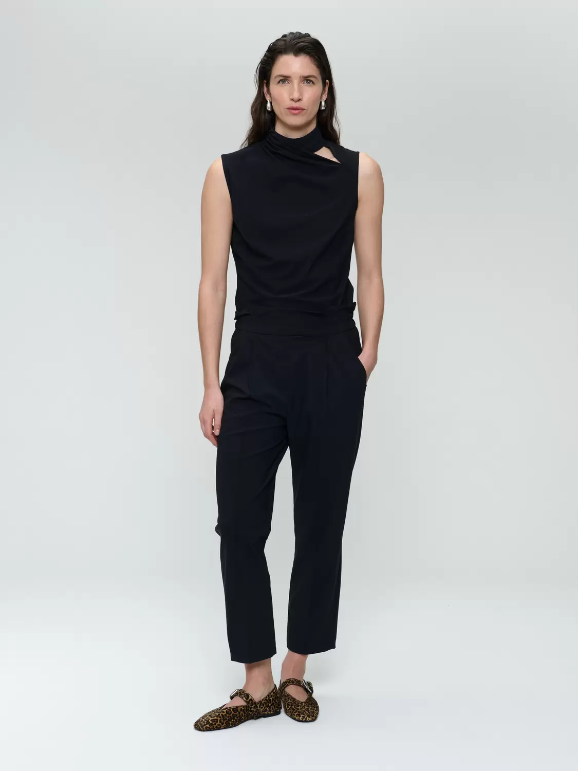 Naomi strech technical jersey top