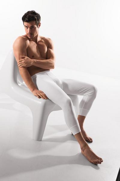 HE-HOSE 3/4 LANG - 001/Weiss