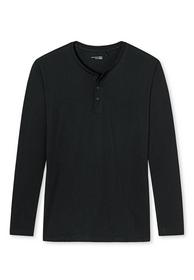 Langarmshirt Knopfleiste
