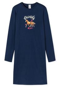 Nachthemd langarm - 803/dunkelblau