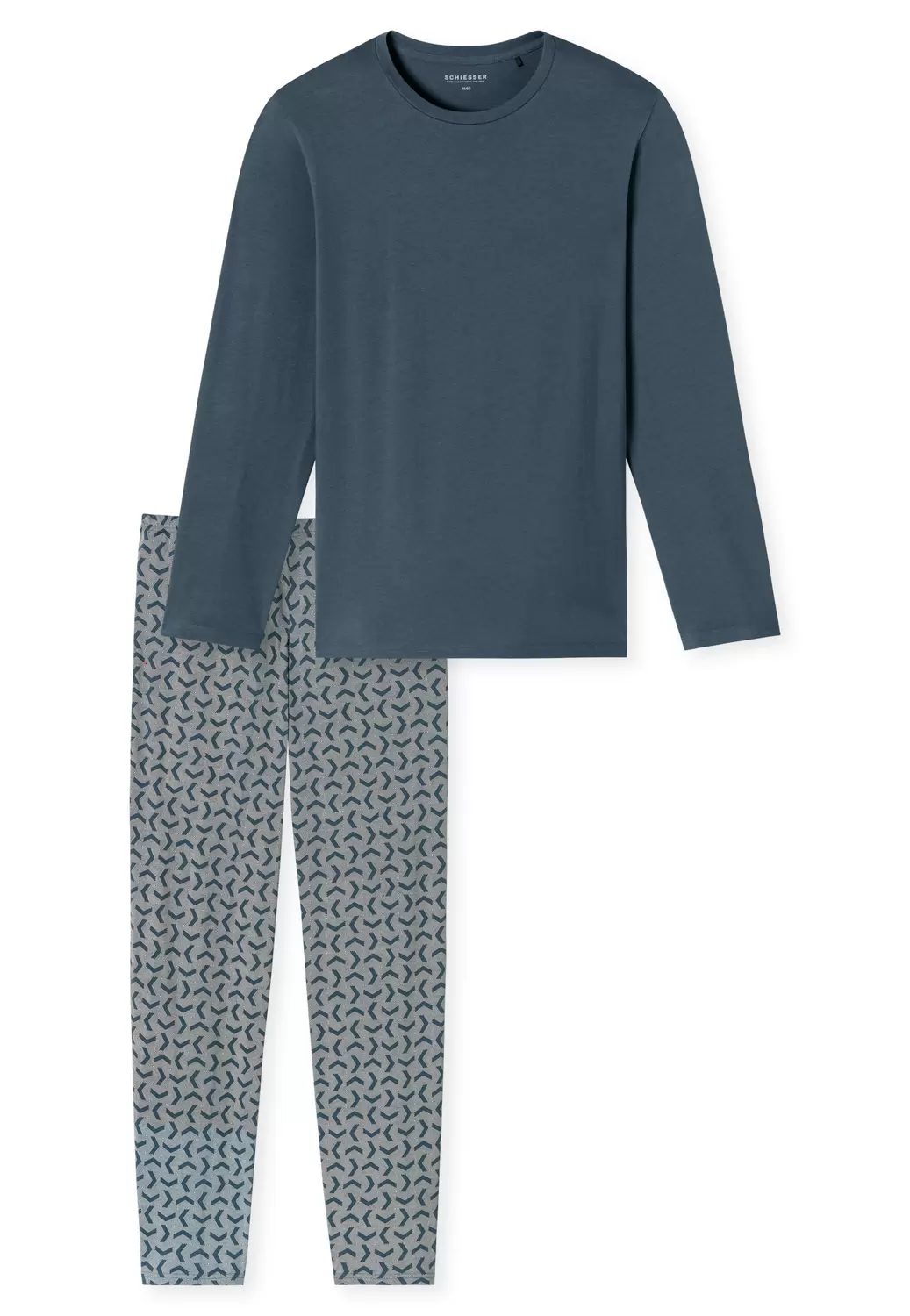 Schlafanzug lang - 816/jeansblau